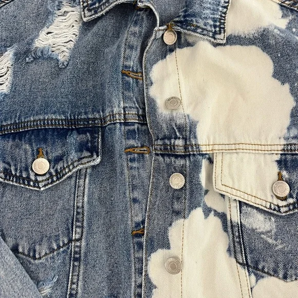 Custom Hand Painted Tennessee Vols Distressed Denim Jacket - Picture 10 of 10